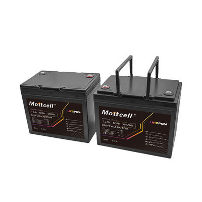 IP67 محمي 50A 12V Lifepo4 بطارية M8 محطة 640Wh سعة / 3000-5000 دورة العمر