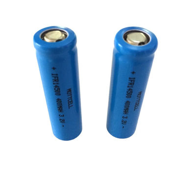 14500 LFP سلندر بطارية الليثيوم خلية 3.2V 600mAh بطارية الليثيوم الحديد الفوسفات